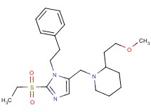 1-{[2-(ethylsulfonyl)-1-(2-phenylethyl)-1H-imidazol-5-yl]methyl}-2-(2-methoxyethyl)piperidine