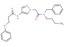 N-(1-{2-[benzyl(butyl)amino]-2-oxoethyl}-1H-pyrazol-4-yl)-3-phenoxypropanamide