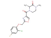 4-({2-[(2-chloro-4-fluorophenoxy)methyl]-1,3-oxazol-4-yl}carbonyl)-1,3-dimethylpiperazin-2-one