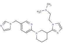2-(2-{1-[5-(1H-imidazol-1-ylmethyl)pyridin-2-yl]piperidin-3-yl}-1H-imidazol-1-yl)-N,N-dimethylethanamine