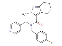 N-(4-fluorobenzyl)-2-methyl-N-(pyridin-4-ylmethyl)-4,5,6,7-tetrahydro-2H-indazole-3-carboxamide