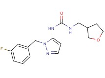 N-[1-(3-fluorobenzyl)-1H-pyrazol-5-yl]-N'-(tetrahydrofuran-3-ylmethyl)urea
