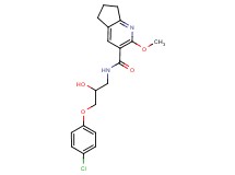 N-[3-(4-chlorophenoxy)-2-hydroxypropyl]-2-methoxy-6,7-dihydro-5H-cyclopenta[b]pyridine-3-carboxamide