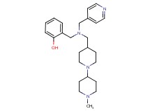 2-{[[(1'-methyl-1,4'-bipiperidin-4-yl)methyl](4-pyridinylmethyl)amino]methyl}phenol