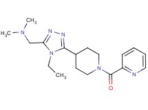 ({4-ethyl-5-[1-(pyridin-2-ylcarbonyl)piperidin-4-yl]-4H-1,2,4-triazol-3-yl}methyl)dimethylamine