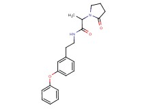 2-(2-oxopyrrolidin-1-yl)-N-[2-(3-phenoxyphenyl)ethyl]propanamide