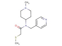 N-(1-methyl-4-piperidinyl)-2-(methylthio)-N-(4-pyridinylmethyl)acetamide