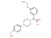 [3-(methoxymethyl)phenyl][4-(4-methoxyphenyl)piperazin-1-yl]acetic acid