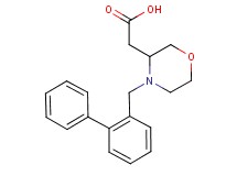 [4-(2-biphenylylmethyl)-3-morpholinyl]acetic acid