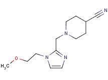 1-{[1-(2-methoxyethyl)-1H-imidazol-2-yl]methyl}piperidine-4-carbonitrile