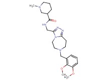 N-{[7-(2,3-dimethoxybenzyl)-6,7,8,9-tetrahydro-5H-[1,2,4]triazolo[4,3-d][1,4]diazepin-3-yl]methyl}-1-methyl-3-piperidinecarboxamide