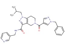 5-[(1-benzyl-1H-pyrazol-4-yl)carbonyl]-1-isobutyl-N-(3-pyridinylmethyl)-4,5,6,7-tetrahydro-1H-pyrazolo[4,3-c]pyridine-3-carboxamide