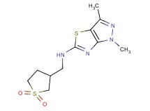 N-[(1,1-dioxidotetrahydro-3-thienyl)methyl]-1,3-dimethyl-1H-pyrazolo[3,4-d][1,3]thiazol-5-amine
