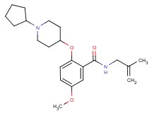 2-[(1-cyclopentyl-4-piperidinyl)oxy]-5-methoxy-N-(2-methyl-2-propen-1-yl)benzamide