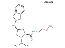 (4S)-4-(2,3-dihydro-1H-inden-2-ylamino)-1-isopropyl-N-(2-methoxyethyl)-L-prolinamide