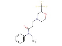 N-ethyl-N-phenyl-3-[2-(trifluoromethyl)morpholin-4-yl]propanamide