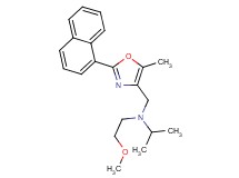 N-(2-methoxyethyl)-N-{[5-methyl-2-(1-naphthyl)-1,3-oxazol-4-yl]methyl}-2-propanamine