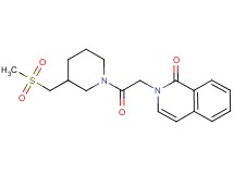 2-(2-{3-[(methylsulfonyl)methyl]piperidin-1-yl}-2-oxoethyl)isoquinolin-1(2H)-one