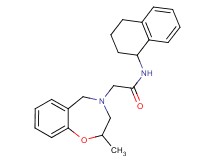 2-(2-methyl-2,3-dihydro-1,4-benzoxazepin-4(5H)-yl)-N-(1,2,3,4-tetrahydro-1-naphthalenyl)acetamide