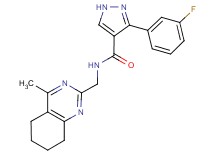3-(3-fluorophenyl)-N-[(4-methyl-5,6,7,8-tetrahydro-2-quinazolinyl)methyl]-1H-pyrazole-4-carboxamide