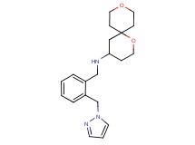 1,9-dioxaspiro[5.5]undec-4-yl[2-(1H-pyrazol-1-ylmethyl)benzyl]amine