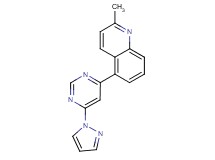 2-methyl-5-[6-(1H-pyrazol-1-yl)-4-pyrimidinyl]quinoline trifluoroacetate
