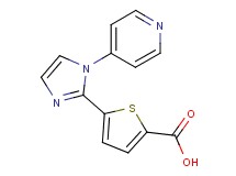 5-(1-pyridin-4-yl-1H-imidazol-2-yl)thiophene-2-carboxylic acid