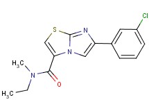 6-(3-chlorophenyl)-N-ethyl-N-methylimidazo[2,1-b][1,3]thiazole-3-carboxamide