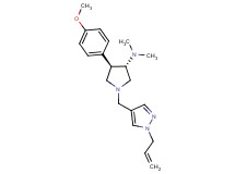 (3S*,4R*)-1-[(1-allyl-1H-pyrazol-4-yl)methyl]-4-(4-methoxyphenyl)-N,N-dimethyl-3-pyrrolidinamine