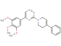 3-(4-phenyl-3,6-dihydro-1(2H)-pyridinyl)-5-(3,4,5-trimethoxyphenyl)-1,2,4-triazine