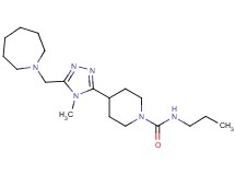 4-[5-(azepan-1-ylmethyl)-4-methyl-4H-1,2,4-triazol-3-yl]-N-propylpiperidine-1-carboxamide