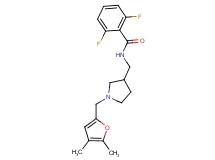 N-({1-[(4,5-dimethyl-2-furyl)methyl]pyrrolidin-3-yl}methyl)-2,6-difluorobenzamide