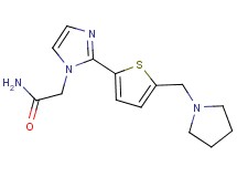 2-{2-[5-(pyrrolidin-1-ylmethyl)-2-thienyl]-1H-imidazol-1-yl}acetamide