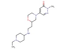 5-(2-{2-[(1-ethyl-4-piperidinyl)amino]ethyl}-4-morpholinyl)-2-methyl-3(2H)-pyridazinone