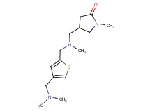 4-{[({4-[(dimethylamino)methyl]-2-thienyl}methyl)(methyl)amino]methyl}-1-methylpyrrolidin-2-one