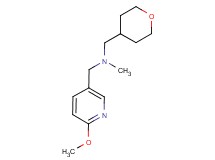 1-(6-methoxypyridin-3-yl)-N-methyl-N-(tetrahydro-2H-pyran-4-ylmethyl)methanamine