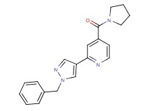 2-(1-benzyl-1H-pyrazol-4-yl)-4-(pyrrolidin-1-ylcarbonyl)pyridine