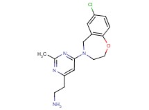 2-[6-(7-chloro-2,3-dihydro-1,4-benzoxazepin-4(5H)-yl)-2-methylpyrimidin-4-yl]ethanamine