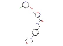 5-{[(5-chloro-3-pyridinyl)oxy]methyl}-N-[4-(4-morpholinyl)benzyl]-3-isoxazolecarboxamide