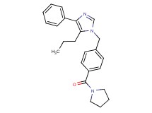 4-phenyl-5-propyl-1-[4-(pyrrolidin-1-ylcarbonyl)benzyl]-1H-imidazole