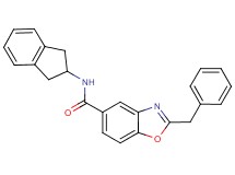 2-benzyl-N-(2,3-dihydro-1H-inden-2-yl)-1,3-benzoxazole-5-carboxamide