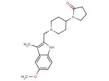 1-{1-[(5-methoxy-3-methyl-1H-indol-2-yl)methyl]piperidin-4-yl}pyrrolidin-2-one