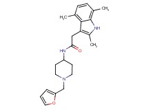 N-[1-(2-furylmethyl)-4-piperidinyl]-2-(2,4,7-trimethyl-1H-indol-3-yl)acetamide