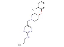 5-{[4-(2-methylphenoxy)-1-piperidinyl]methyl}-N-propyl-2-pyrimidinamine