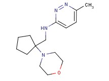 6-methyl-N-{[1-(4-morpholinyl)cyclopentyl]methyl}-3-pyridazinamine