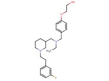 2-(4-{[ethyl({1-[2-(3-fluorophenyl)ethyl]-3-piperidinyl}methyl)amino]methyl}phenoxy)ethanol