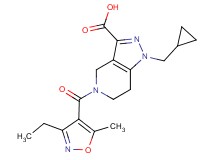 1-(cyclopropylmethyl)-5-[(3-ethyl-5-methylisoxazol-4-yl)carbonyl]-4,5,6,7-tetrahydro-1H-pyrazolo[4,3-c]pyridine-3-carboxylic acid