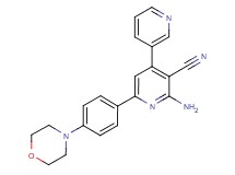 2'-amino-6'-(4-morpholin-4-ylphenyl)-3,4'-bipyridine-3'-carbonitrile