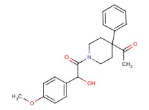 1-{1-[hydroxy(4-methoxyphenyl)acetyl]-4-phenyl-4-piperidinyl}ethanone