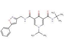 N-(tert-butyl)-1-isopropyl-4-oxo-N'-[(5-phenyl-3-isoxazolyl)methyl]-1,4-dihydro-3,5-pyridinedicarboxamide